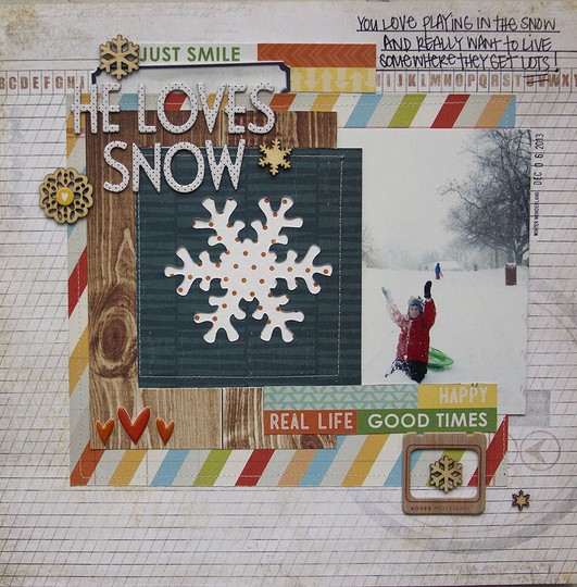 he loves snow {lifestyle crafts letterpress}