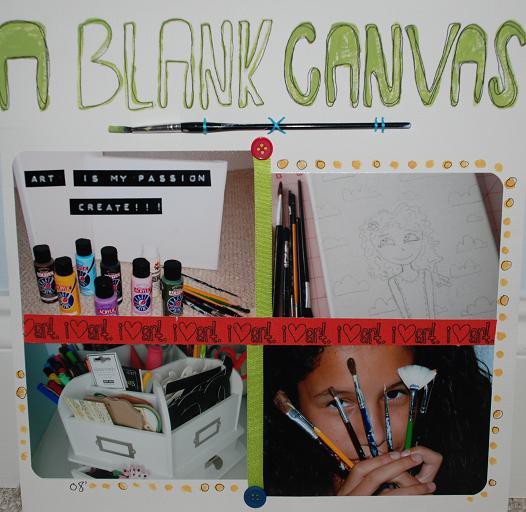 A Blank Canvas (idea from Recipe Box)