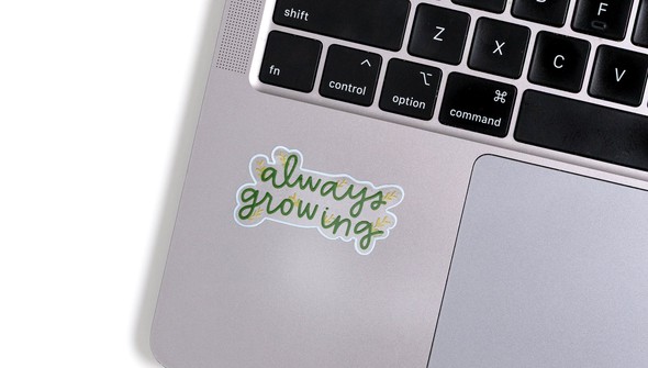 Always Growing Clear Decal Sticker gallery