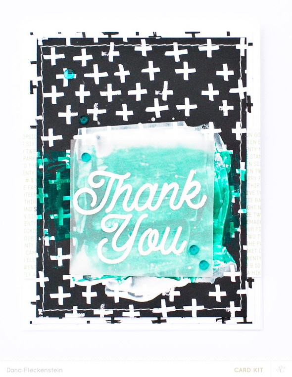 Mixed Media Thank You Card by pixnglue gallery