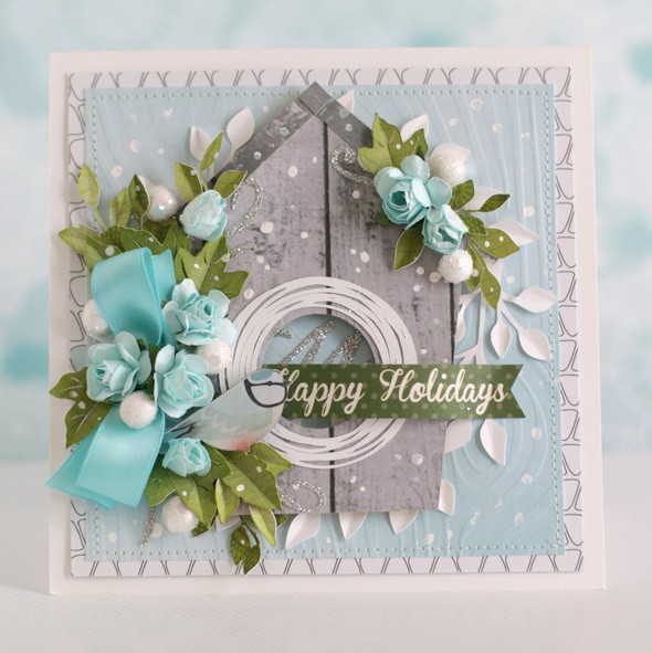 Happy Holidays card with bird house by Anya_L gallery