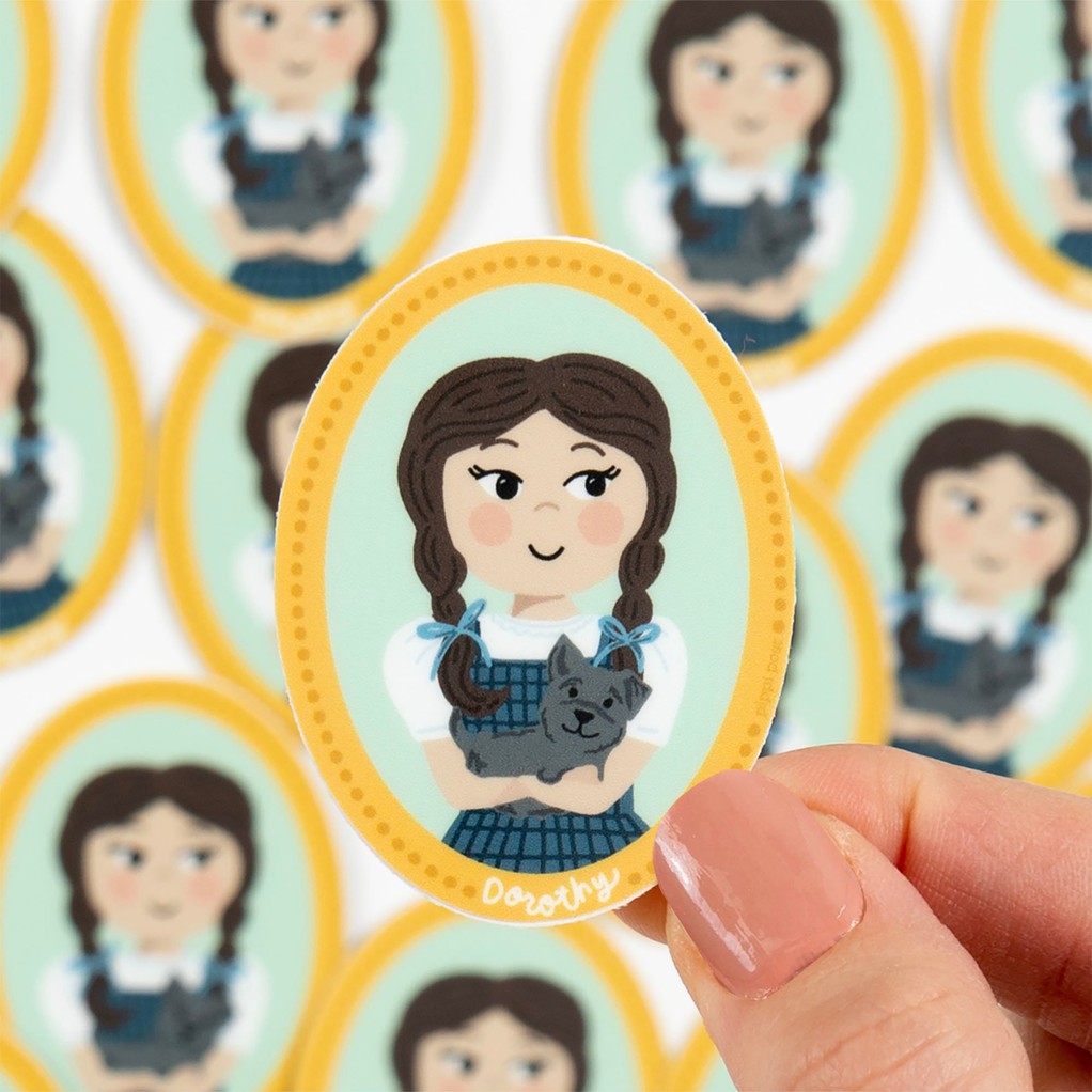 Wizard of Oz Dorothy Portrait Decal Sticker item