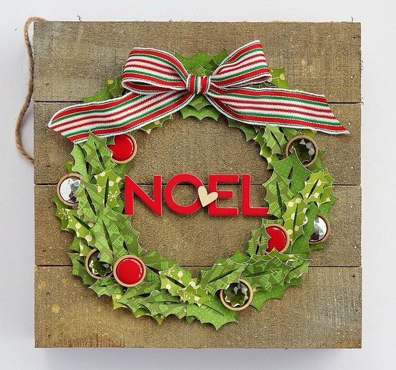 Noel wreath by sarah webb