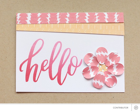 Hello flower card by CristinaC gallery