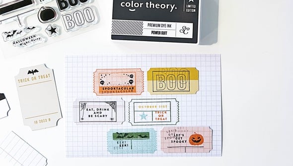 Stamp Set : 4x6 Halloween Tickets by Goldenwood Co gallery