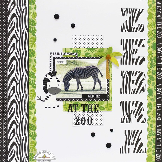 Zebra layout by anita bownds doodlebug design %25281%2529  original