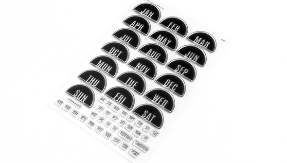 Stamp Set : 6×8 Half Circle Months by Goldenwood Co gallery