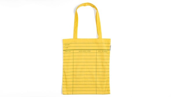 Yellow Library Card Lightweight Foldable Tote Bag gallery