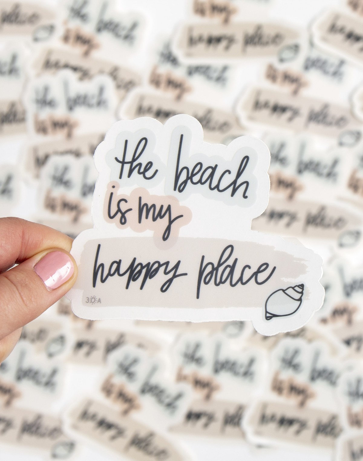 The Beach Is My Happy Place Decal Sticker item