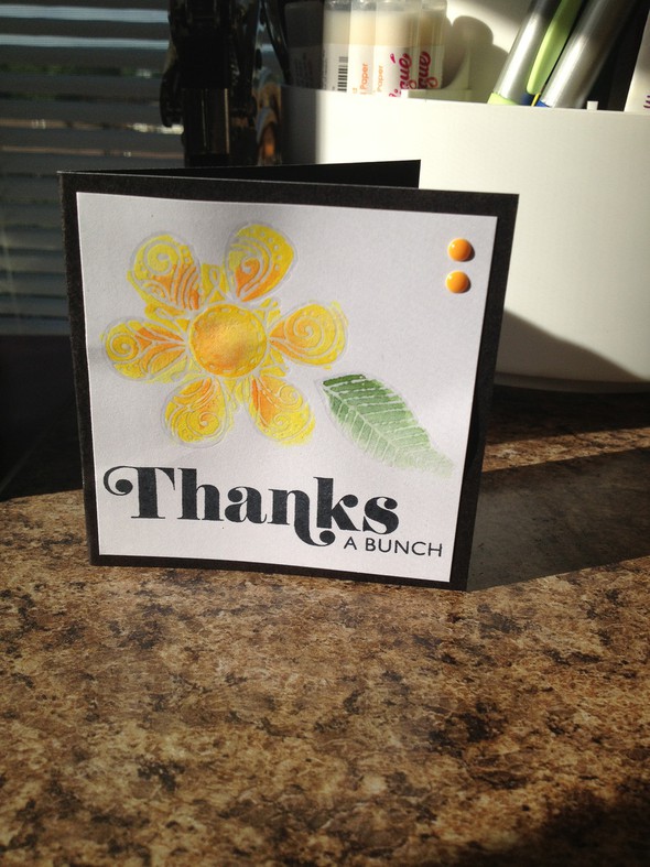 Thanks a Bunch Card (using watercolor and heat emboss resist) by amcvey gallery