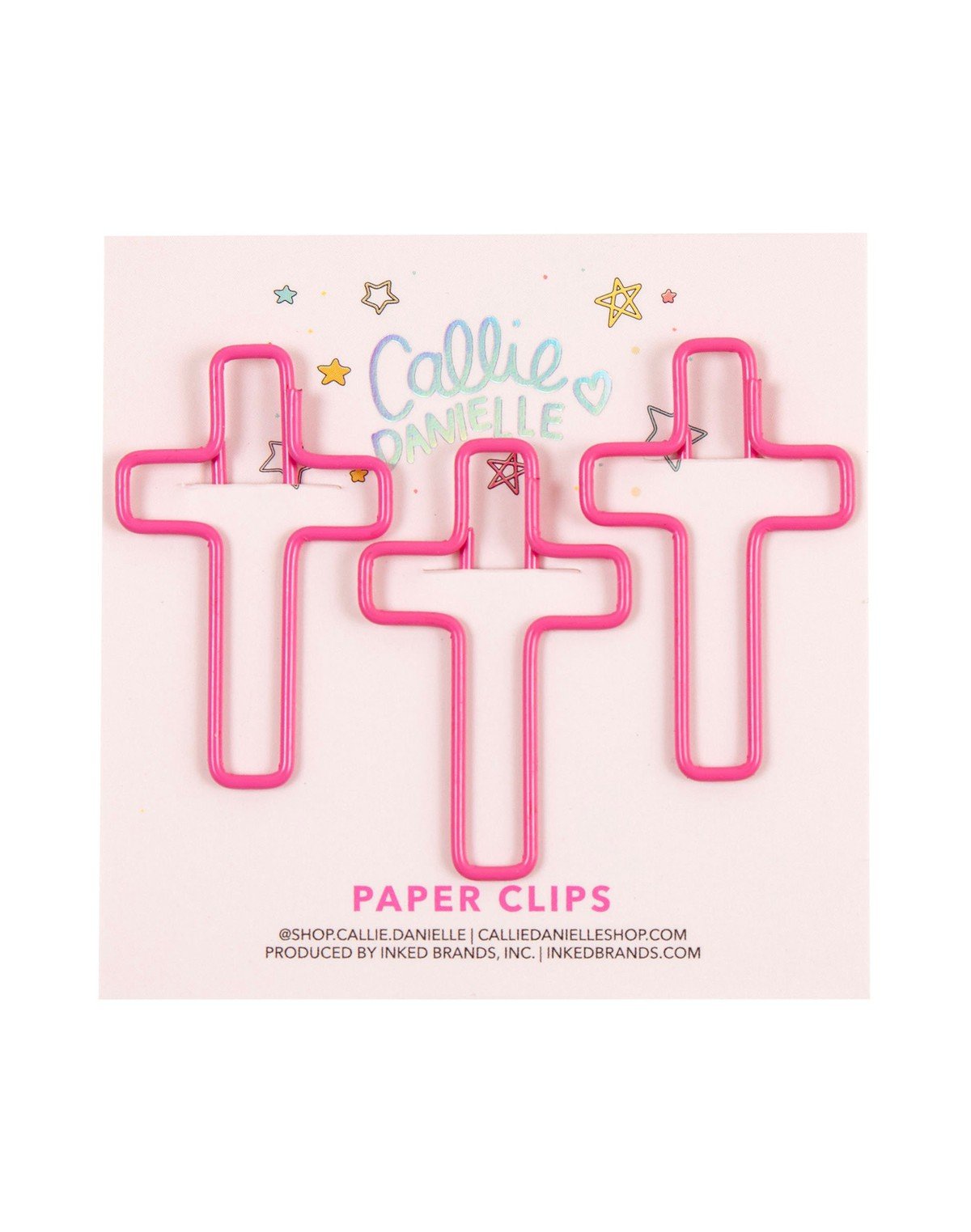 Pink Cross Paperclips item