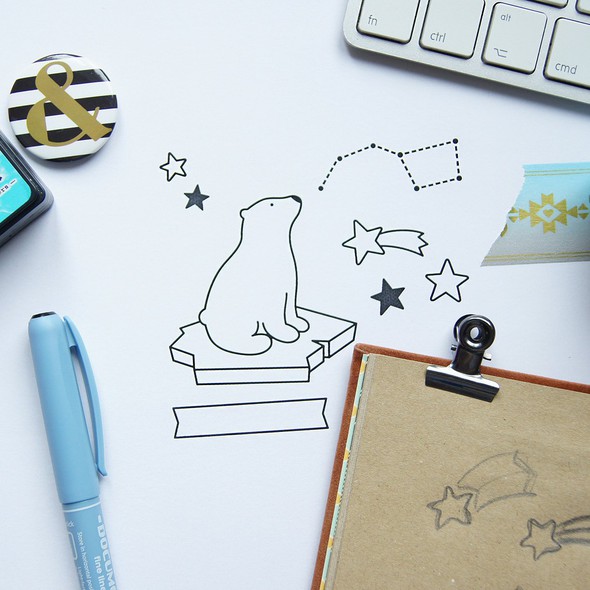 Cute bear stamp set by gnym gallery