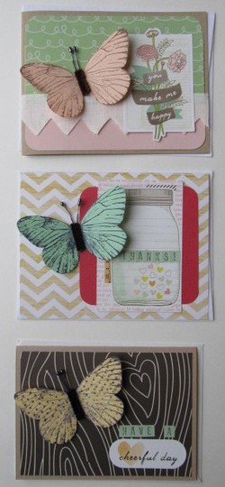 Butterfly cards (3)