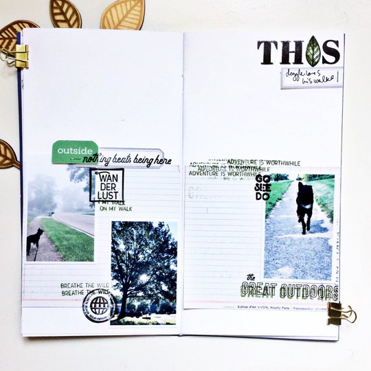 Great Outdoors Traveler's Notebook layout