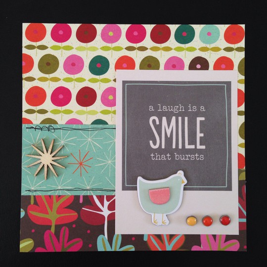 A laugh is a smile... card