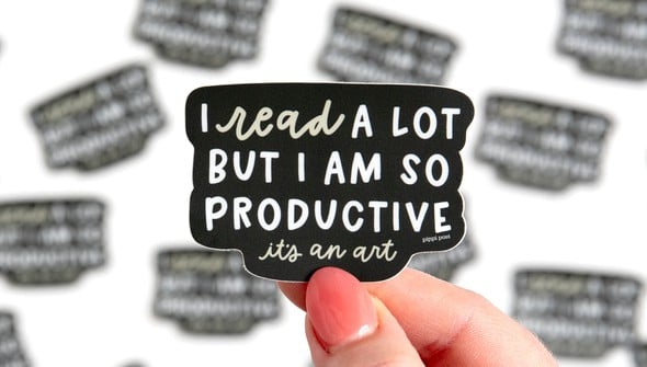 I Read A Lot Decal Sticker gallery