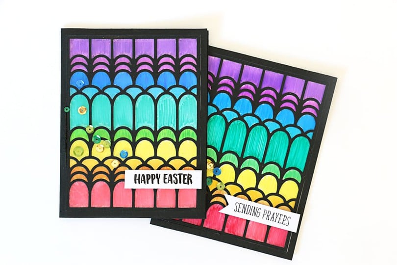 Stained glass window cards by natalie elphinstone 3 original