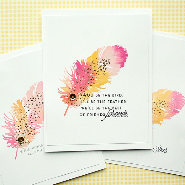 Watercolor Feather cards by Dani gallery
