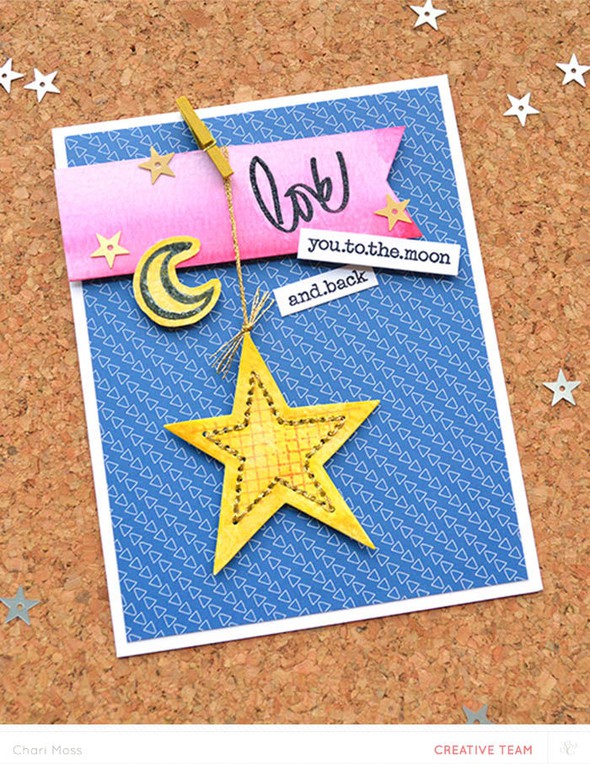 Love you to the Moon Card by charimoss gallery