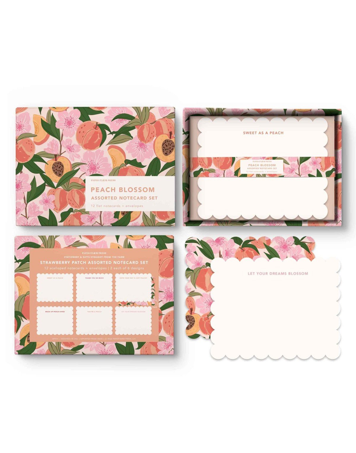 Peach Blossom Assorted Notecard Set item
