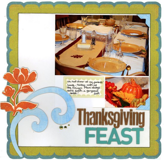 Thanksgiving feast scan