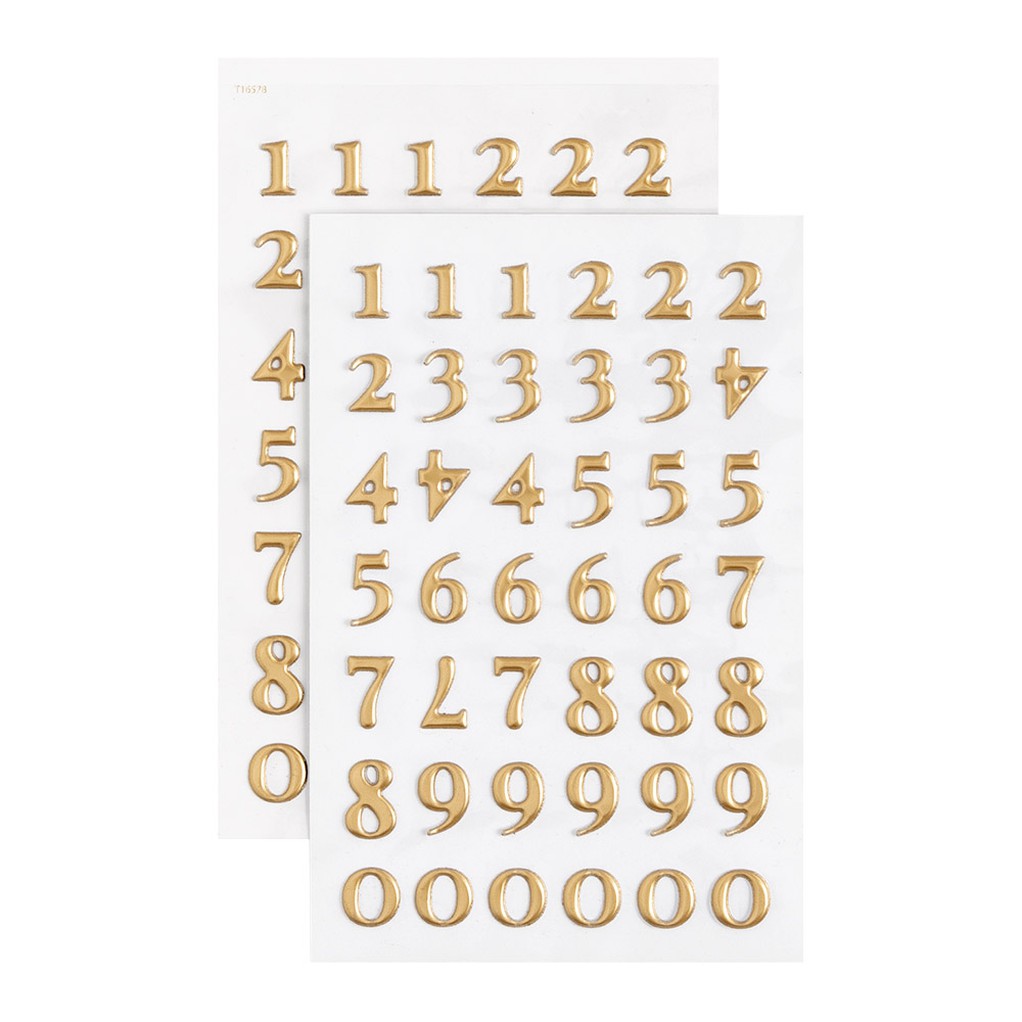 Number Puffy Sticker Sheets item