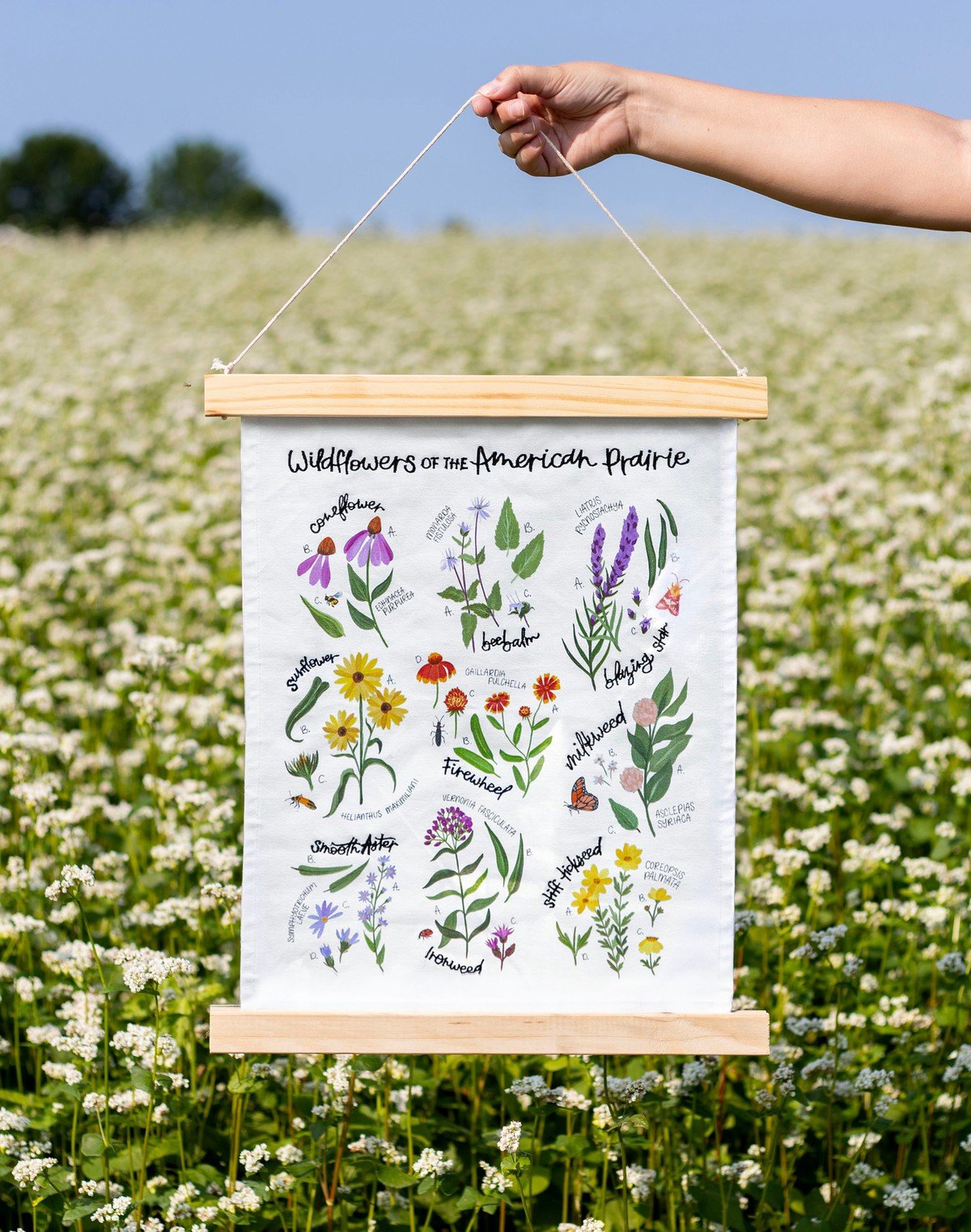 Wildflower Botanicals Canvas Tapestry item