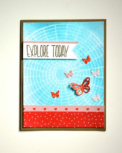 Explore today butterfly card original