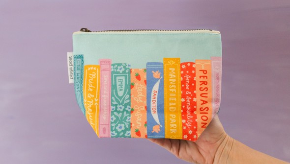 Jane Austen Books Canvas Pouch gallery