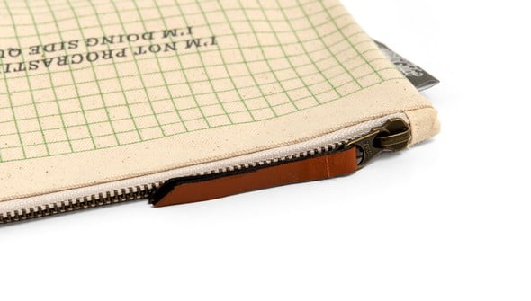 Procrastinator Zippered Canvas Pouch gallery