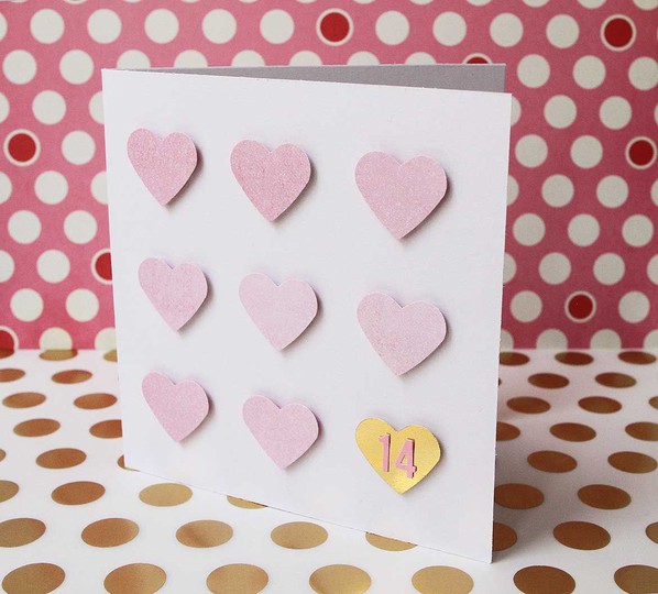 Valentine's Hearts Card