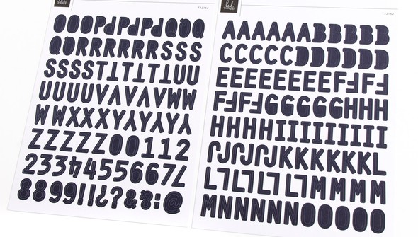 Stars & Stripes 6x8 Alphabet Stickers - Navy gallery