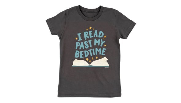 Bedtime Reader Tee - Toddler/Youth - Asphalt gallery