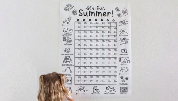 It's Our Summer Undated Printable Calendar Poster gallery