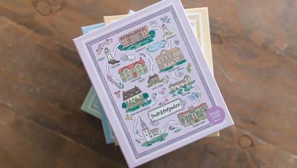 Pride & Prejudice Map - 500 Piece Jigsaw Puzzle gallery