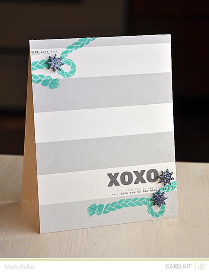 Xoxo card (card kit)