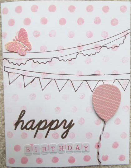 ombre birthday card