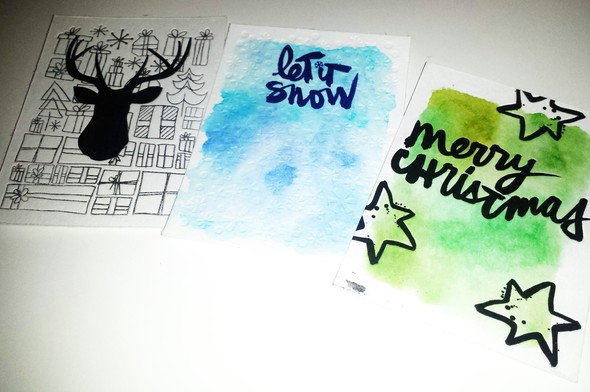 Letterpressed and watercolored pl cards by neetasduggal gallery