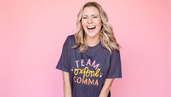 Team Oxford Comma Tee - Graphite gallery