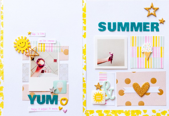 Summer Double Page Layout by geekgalz gallery
