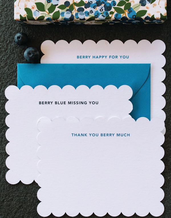 Blueberry Field Assorted Notecard Set, 2 of 5