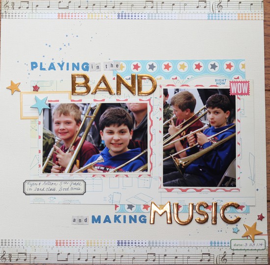 Playing in the band and making music