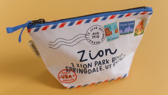 Deliver To Zion National Park Canvas Pouch gallery