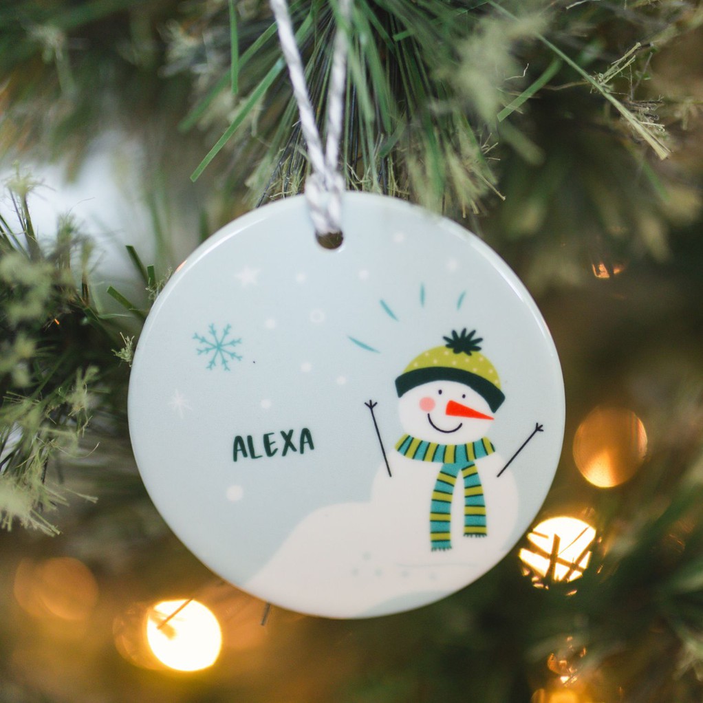 Snowman Custom Ornament item