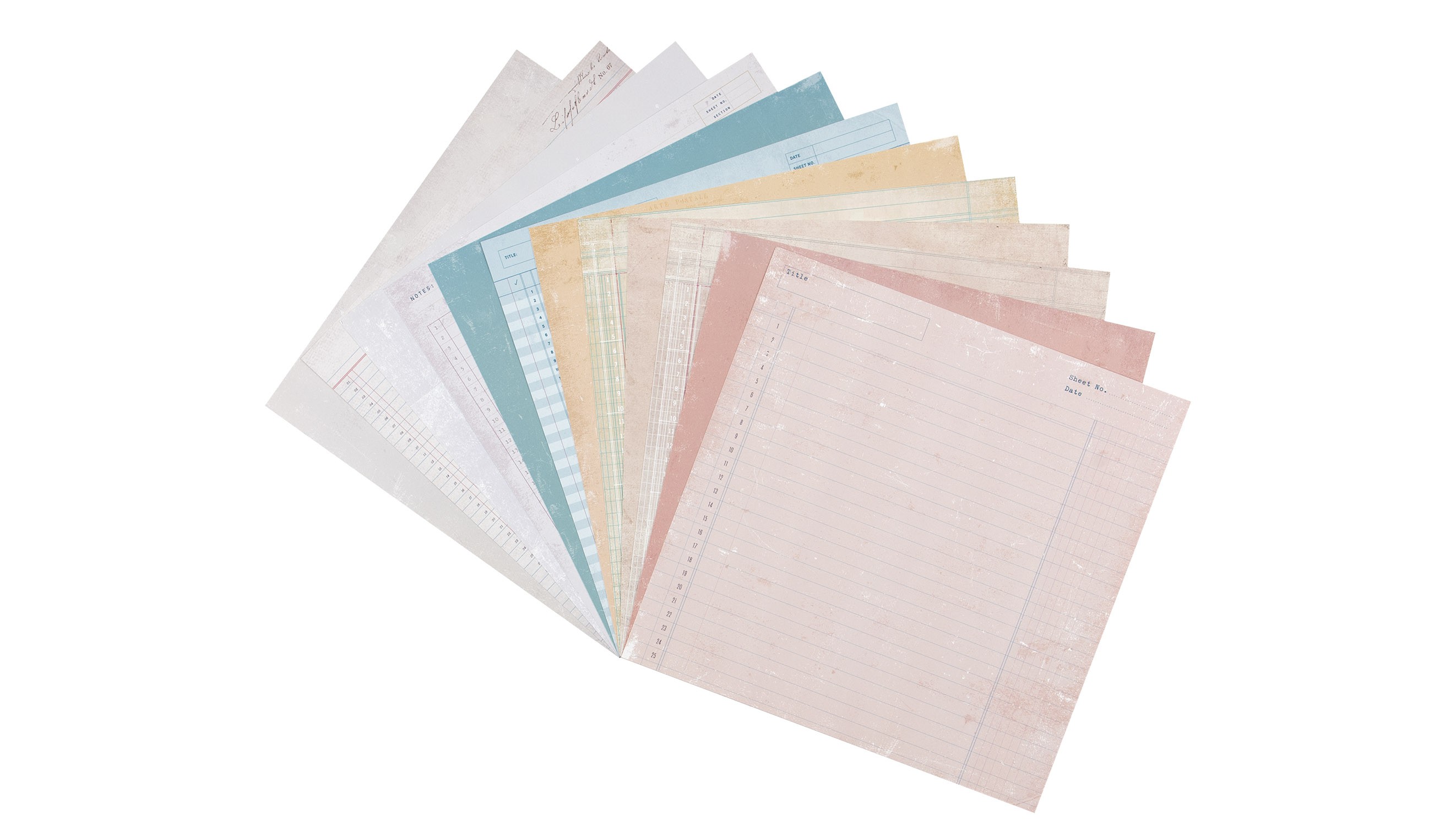 Inkdotpot 25 Sheets Tropical Scrapbook Paper Pad 12x12- Single