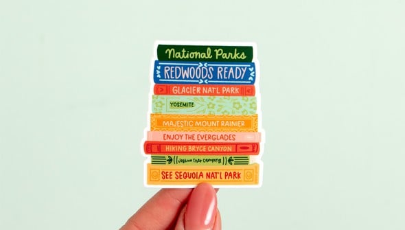 National Parks Book Stack Decal Sticker gallery