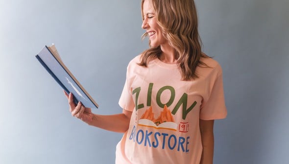 Zion Bookstore - Pippi Tee - Peachy Pink gallery