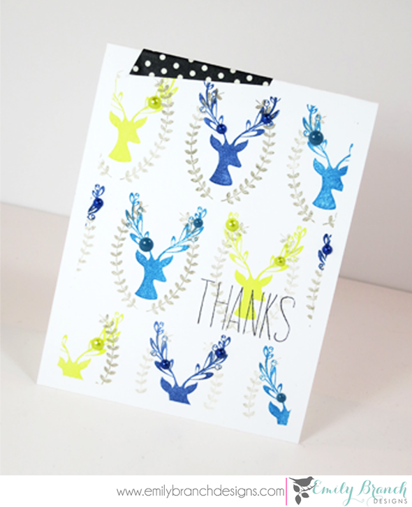Reindeer Thanks Card by BranchOutDesigns gallery