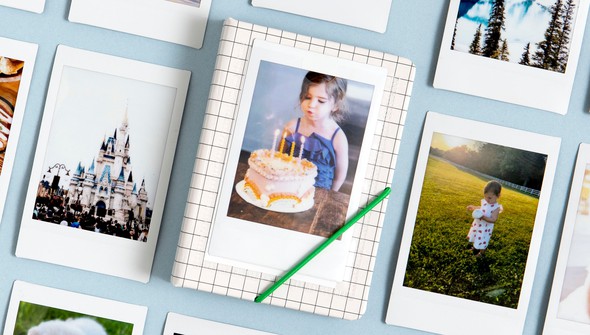 Mini Photo Album - Black Grid gallery