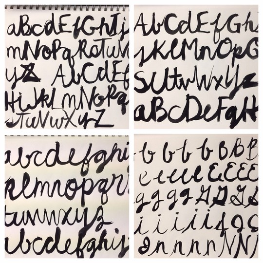 Script Letters Connected